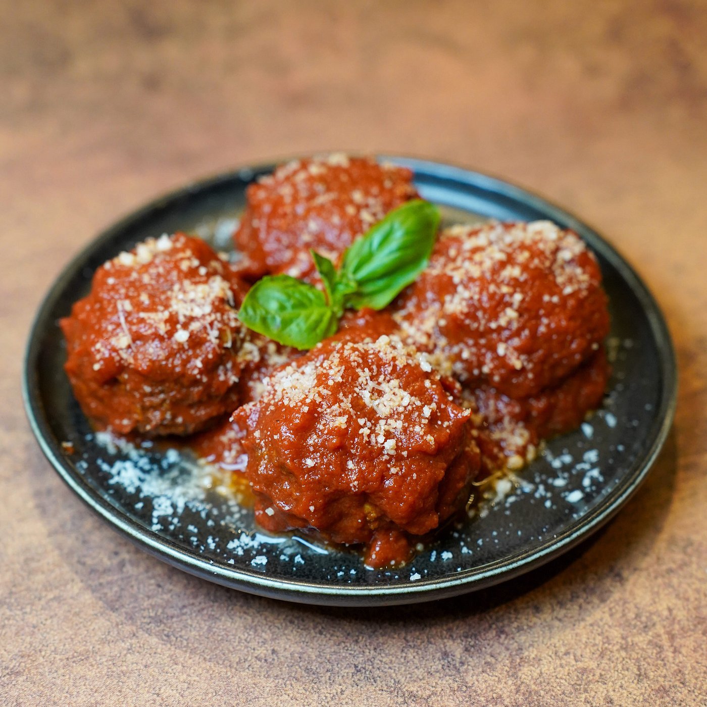 Polpette al ragù napoletano, entrante tradicional italiano en Artéteca, Barcelona