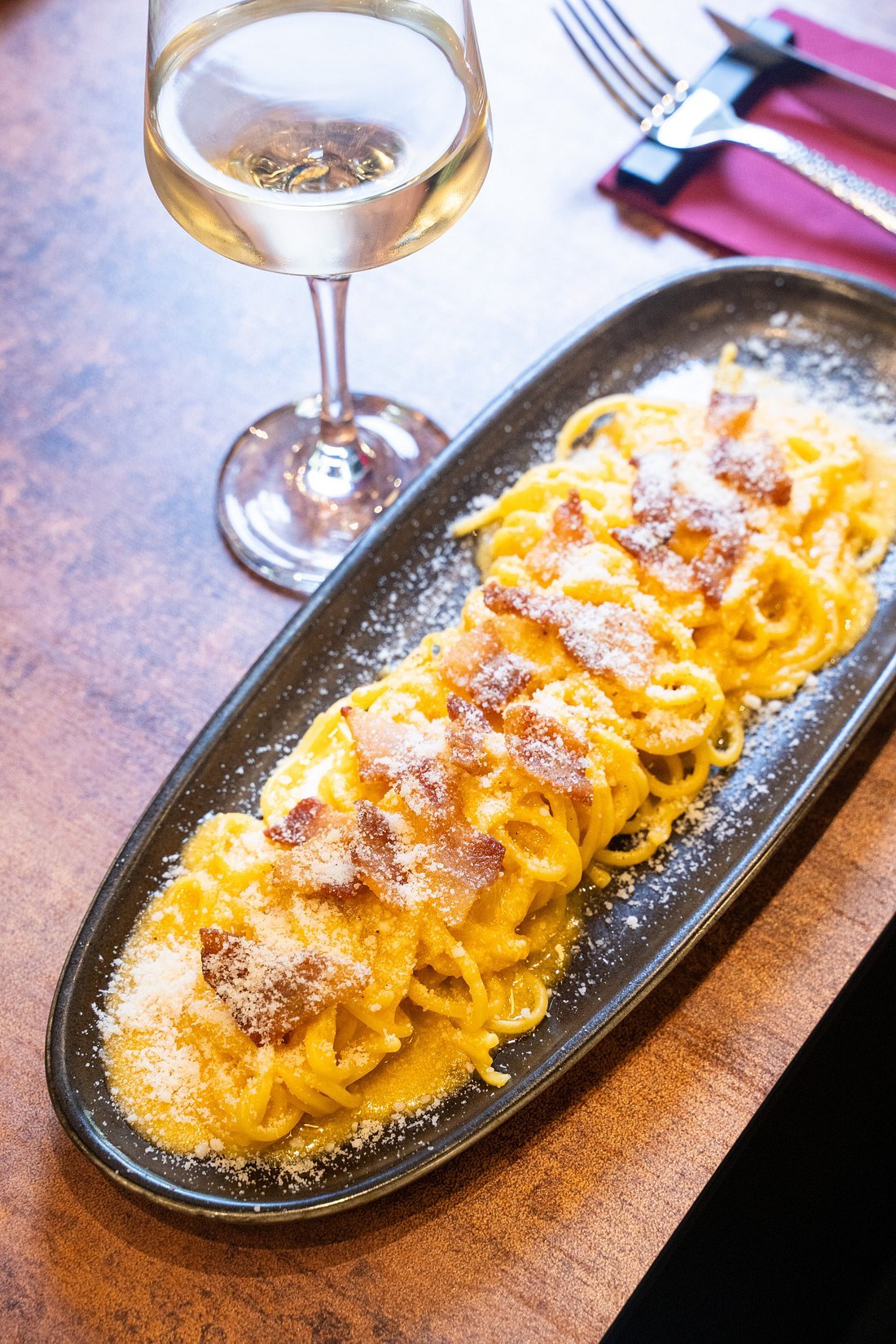 Neapolitan carbonara at Artéteca